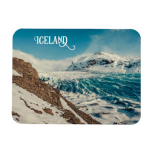 Custom Text Solheimajokull, Iceland Magnet