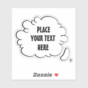 Custom Text Speech Bubble