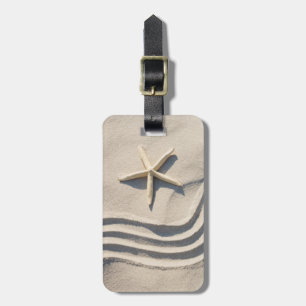 Custom text Starfish luggage tag