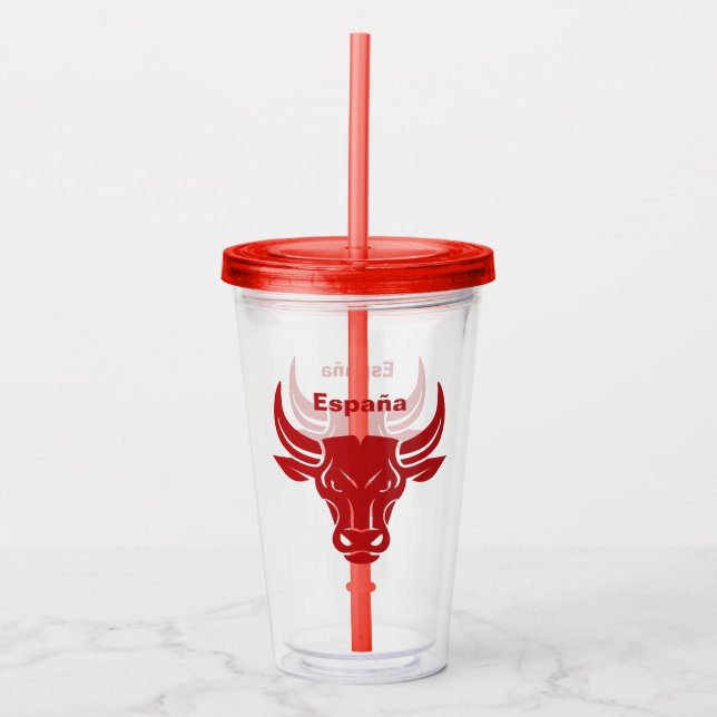 Custom text Stylised Bull tumblers (Front)