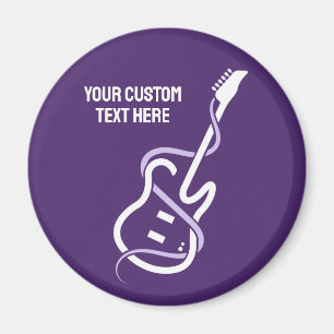 Custom Text Stylised Guitar Magnet