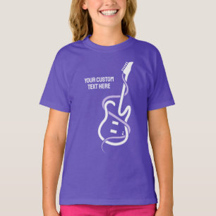 Custom Text Stylised Guitar T-Shirt