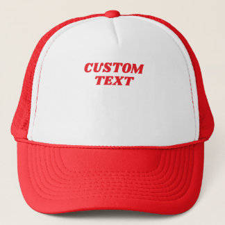 Custom Text Summer Beach Family Vacation Team Crew Trucker Hat