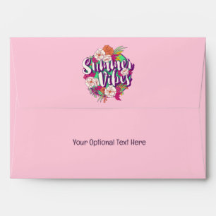 Custom Text Summer Vibes & Nights Envelope