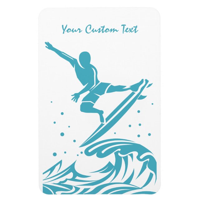 Custom Text SURFER magnet (Vertical)