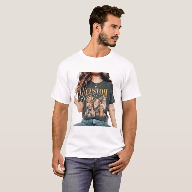 custom text t-shirt (Front Full)
