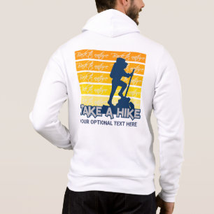 Custom Text Take a Hike Hoodie