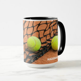 Custom Text Tennis Balls Mug
