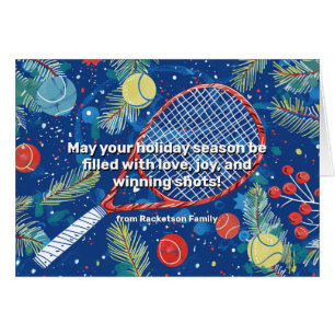 🎾🎄Custom text, Tennis Hit a Christmas Winner!