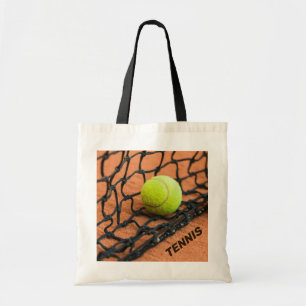 Custom Text Tennis Tote Bag
