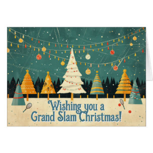 🎾🎄Custom text, Tennis Tree Tinsel