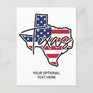 Custom Text Texas Postcard