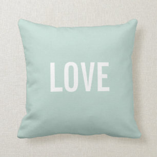 Custom Text Throw Pillows Template LOVE