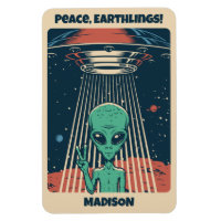 Custom Text UFO Alien