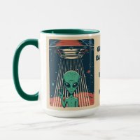 Custom Text UFO Alien
