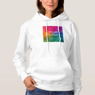 Custom Text Upload Your Logo Womens Double Sided Hoodie