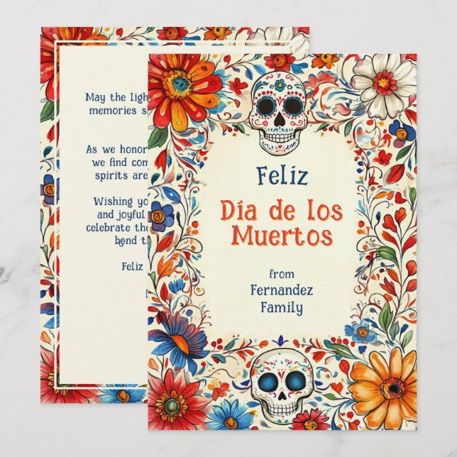 💀Custom text Vibrant Traditions (Front/Back)