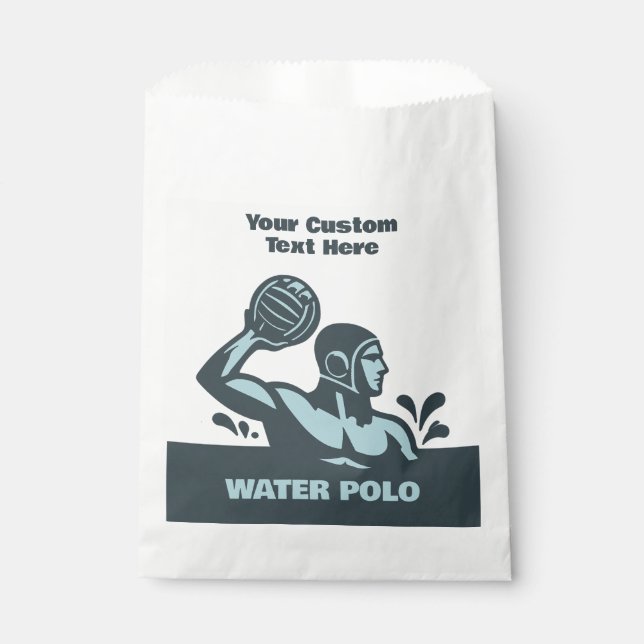 Custom Text Water Polo Favour Bags (Front)