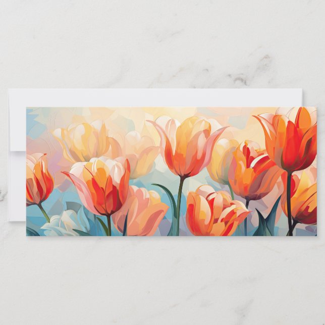 Custom Text Watercolor Tulips (Front)