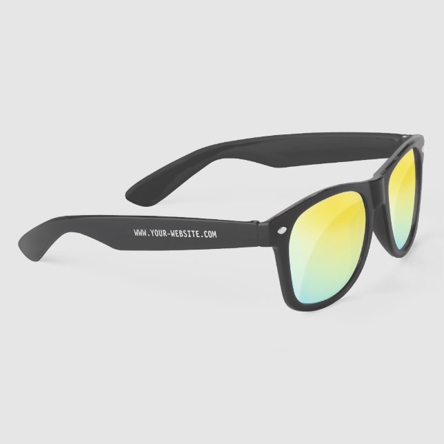 Custom Text Website Promotional Branded Sunglasses (Right)