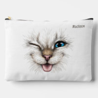Custom Text Winking Cat