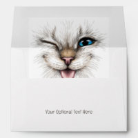 Custom Text Winking Cat