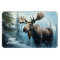 Custom Text Winter Moose