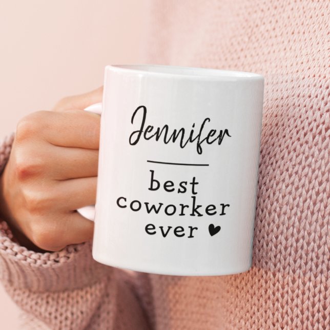 Custom Text Work Bestie Coworker Colleague Fun Coffee Mug (Creator Uploaded)