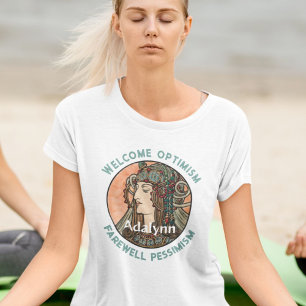 Custom Text Yoga Lover Teacher Mom Women Gift T-Shirt