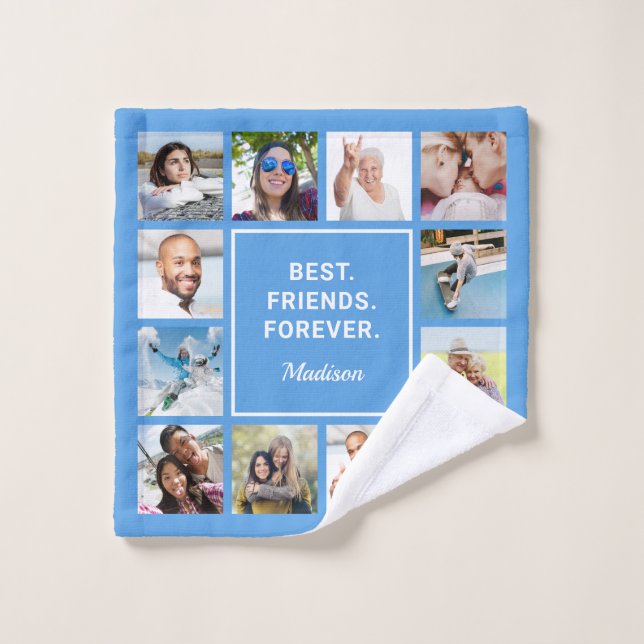 Custom Text & YOUR Photos Wash Cloth (Wash Cloth)