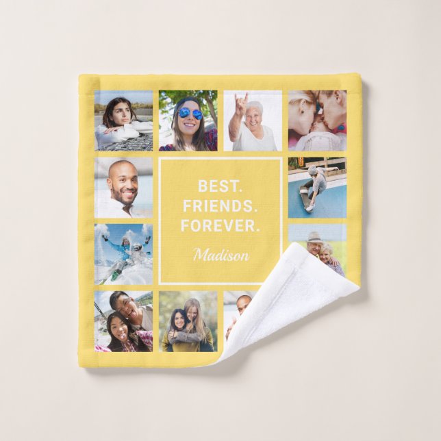 Custom Text & YOUR Photos Wash Cloth (Wash Cloth)