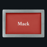Custom Textile Red Stylish Colour Matched Rectangular Belt Buckle<br><div class="desc">Personalised Belt Buckle Designer Solid Colour Design -  Classic and personalised Designer Solid Colour Option - Textile Red Stylish Colour Matched Colour Matched personalizable Oval Shaped Custom Colour Belt Buckles will be just right for gifting or making making a stylish addition to your wardrobe.</div>