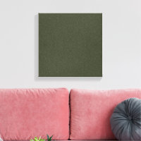 Custom Textured Moss Green Stretched Canvas Print