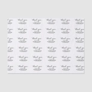 Custom Thank You Business  Tissue Paper