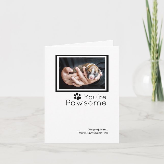 Custom Thank You Cards- Boxer Dog Cards (Front)