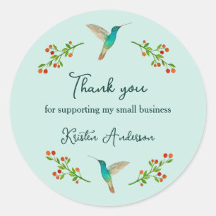 Custom Thank you Classic Round Sticker
