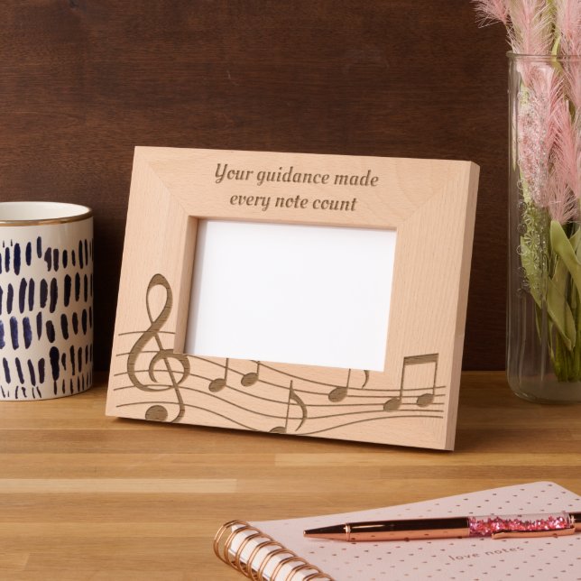 Custom Thank you Etched Wooden Photo  (Left)