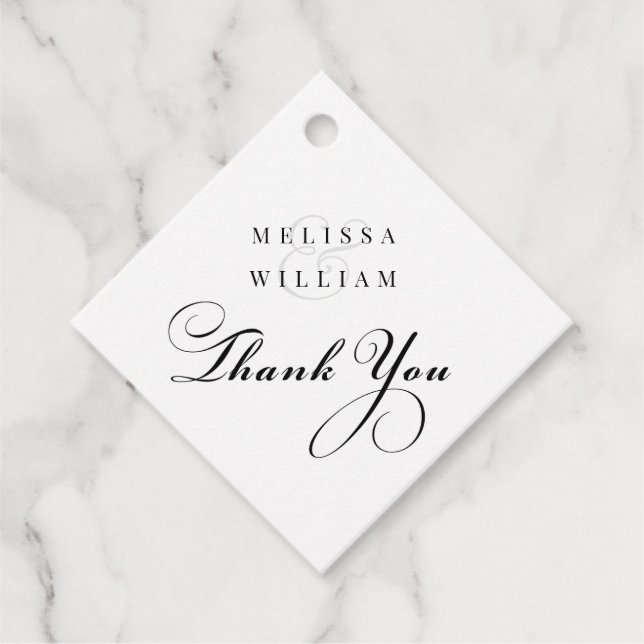 Custom Thank You Favour Tags (Front)