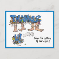 Custom Thank You Feet