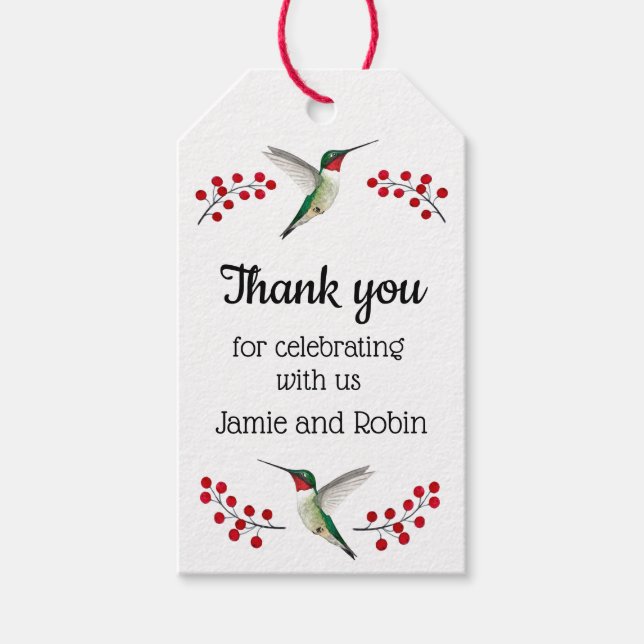 Custom Thank you Gift Tags (Front)
