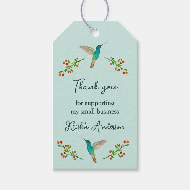 Custom Thank you Gift Tags (Front)
