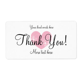 Custom thank you party favour water bottle labels