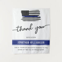 Custom Thank You Police Officer Retirement Gift
