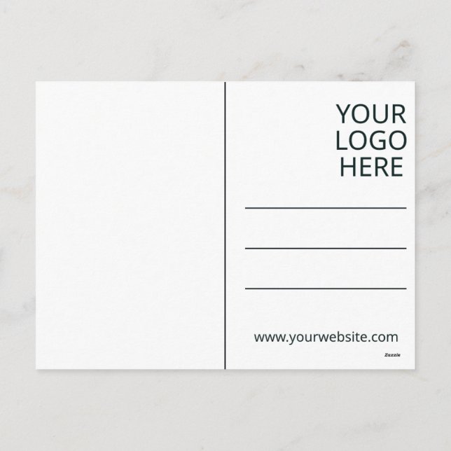 Custom Thank-You Postcard Template (Back)
