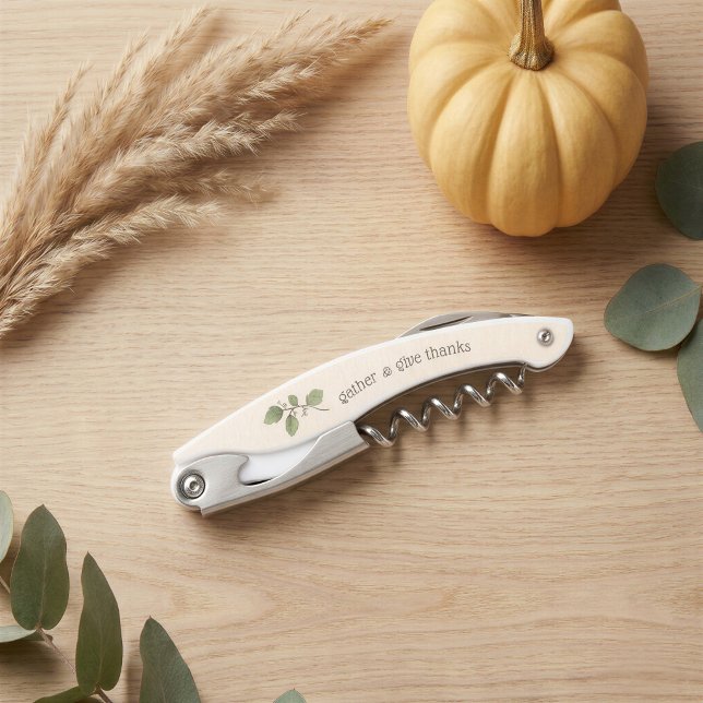 Custom Thanksgiving Corkscrew Wine Opener (Creator Uploaded)