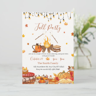 Custom Thanksgiving Dinner Party  Invitation