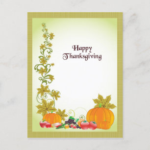Custom Thanksgiving Postcard