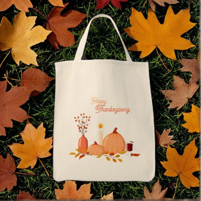 Custom Thanksgiving Pumpkins Tote Bag (Creator Uploaded)