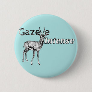 Custom the Colour! Gazelle Intense Motivational 6 Cm Round Badge