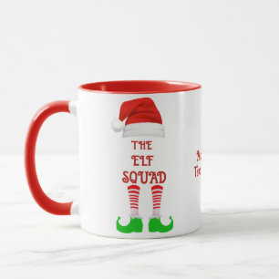 Custom The Elf Squad Family Matching Group Xmas Mug